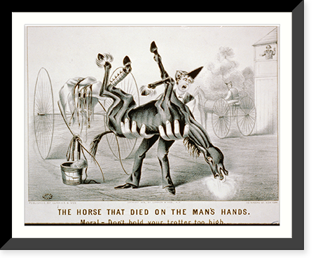 Vintage Photo Print - The horse that died on the man's hands: moral