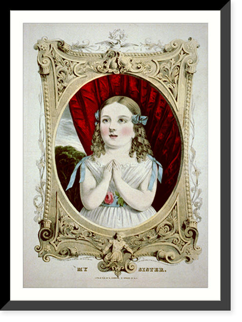 Historic Framed Print, My sister,  17-7/8" x 21-7/8" Historic Framed Print, My sister,  17-7/8" x 21-7/8"