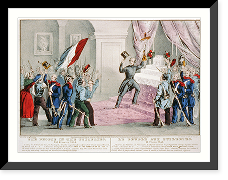The people in the Tuileries: 24th, February 1848/le peuple aux Tuileries: 24 F&egrave;vrier 1848, Antique Wall Art