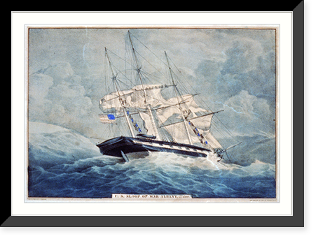 Historic Framed Print, U.S. sloop of war Albany: 22 guns - 2,  17-7/8" x 21-7/8"