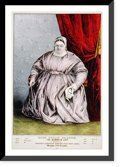 Miss Susan Barton: the mammoth lady - 2, Vintage Print