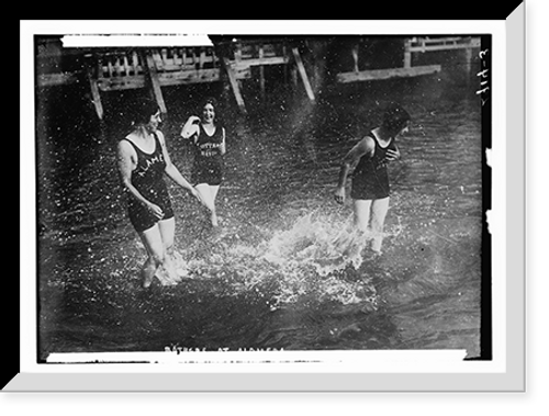 Historic Framed Print, Bathers at Alameda,  17-7/8" x 21-7/8"