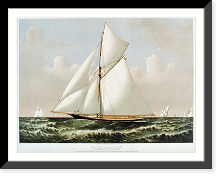 Vintage Nautical Print - Thistle: cutter yacht, designed by G.L. Watson