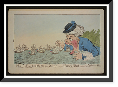 John Bull, the leviathan of the ocean; or, the French fleet sailing into the mouth of the Nile! - 2, Vintage Wall Art