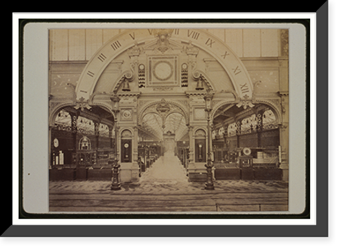 Historic Framed Print, Exp. universelle de 1889 - Galerie des industries diverses, porte d'entr&eacute;e de la classe 26.ND Phot.,  17-7/8" x 21-7/8"