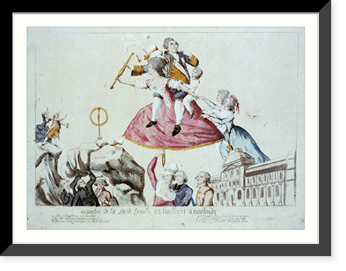 Historic Framed Print, Emjambee de la sainte famille des thuilleries a Montmidy,  17-7/8" x 21-7/8"