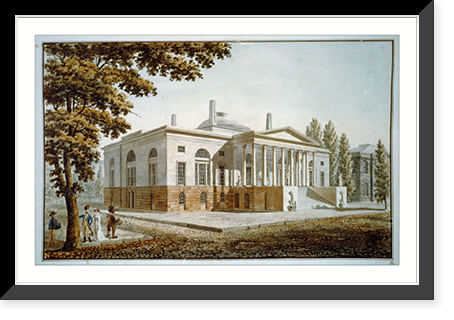 Design of a city hall proposed to be built in New York. Rendering - 2 Classic, Antique Poster