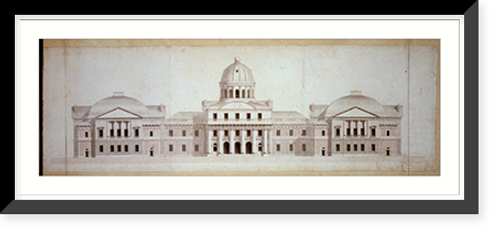 Historic Framed Print, [United States Capitol, Washington, D.C. Principal east elevation] - 2,  17-7/8" x 21-7/8"
