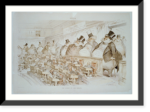 Historic Framed Print, The Bosses of the Senate - 2,  17-7/8" x 21-7/8"