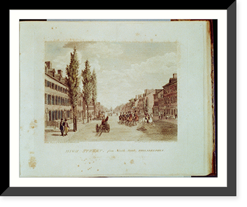 Historic Framed Print, High Street, from Ninth Street - Philadelphia - 2,  17-7/8" x 21-7/8"