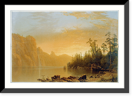 Sunset (California scenery).AB '64 ; chromolith. & published by L. Prang & Co. - 2, Vintage Poster