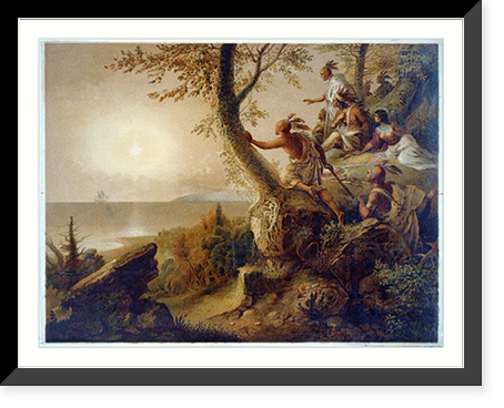 The arrival of Hendrick Hudson in the bay of New York, September 12, 1609 - 2 Classic, Vintage Poster