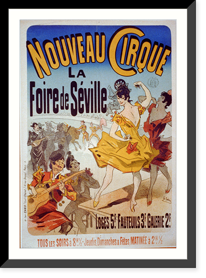 Noveau cirque la Foire de S&eacute;ville - 2, Vintage Wall Art