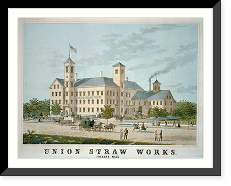 Union Straw Works, Foxboro Mass. - 2, Antique Poster