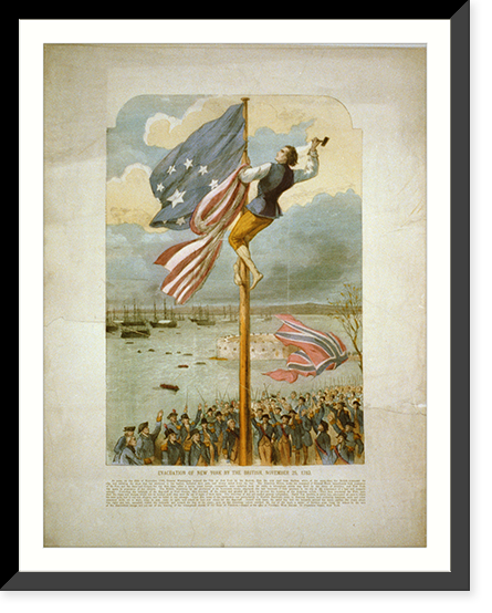 Evacuation of New York by the British, November 25, 1783 - 2, Historic Print
