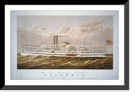 The new excursion steamer Columbia: gem of the ocean"" - 3, Vintage Print