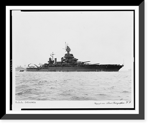 Historic Framed Print, U.S.S. Colorado,  17-7/8" x 21-7/8"