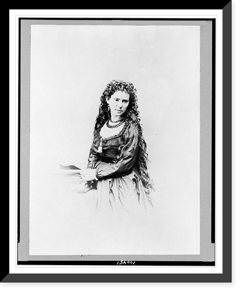 Historic Framed Print, [Vinnie Ream Hoxie, half-length portrait, standing, facing right],  17-7/8" x 21-7/8"