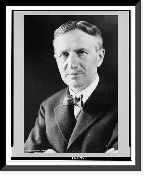 Historic Framed Print, [Harvey Firestone, head-and-shoulders portrait, facing left],  17-7/8" x 21-7/8"