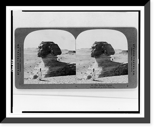 Historic Framed Print, The Sphinx, Egypt - 3,  17-7/8" x 21-7/8"