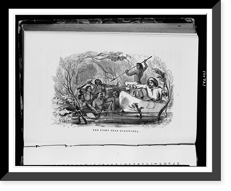 The Fight near Quamwatla.J. McL. ; J.W. Orr, N.Y, Historic Reproduction