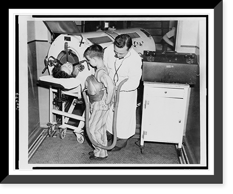 Historic Photo Print - Revolutionary 1 pound iron lung.Acme Newspictures