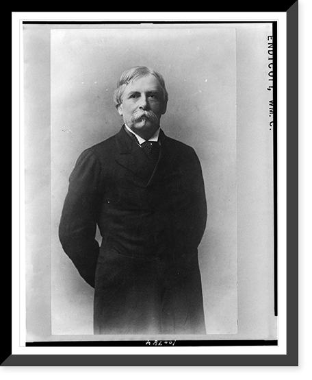William Crowninshield Endicott, Secretary of War, three-quarter-length portrait, standing, facing front Classic, Vintage Wall Art