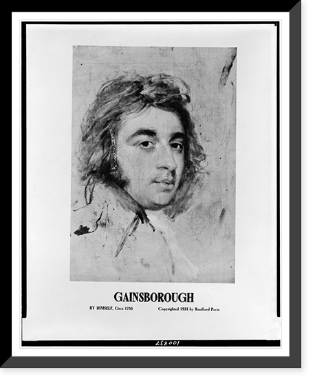Gainsborough.by himself, circa 1755 ; A.E. Arnold. Pasadena, Calif, Vintage Print