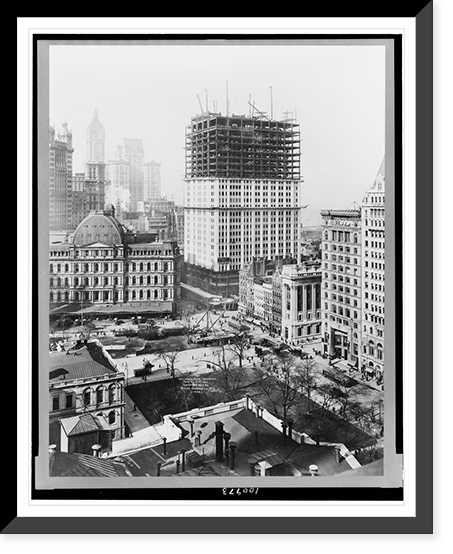 Woolworth bldg. iron work, made April 4th, 1912 - 2, Historic Print