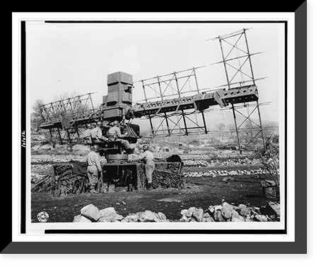 Radar in operation in the second World War.Signal Corps photo, Antique Wall Art