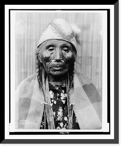 Historic Framed Print, Wisham female type (front),  17-7/8" x 21-7/8"