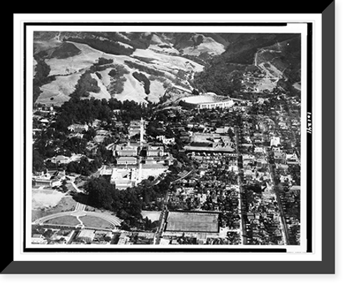 Historic Framed Print, University of California, Berkeley, California.Clyde Sunderland Studios, Oakland.,  17-7/8" x 21-7/8"