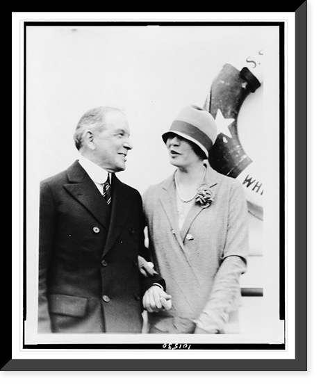 W.C. Durant, motor magnate, & wife.photo by Bain News Service, New York, Antique Print