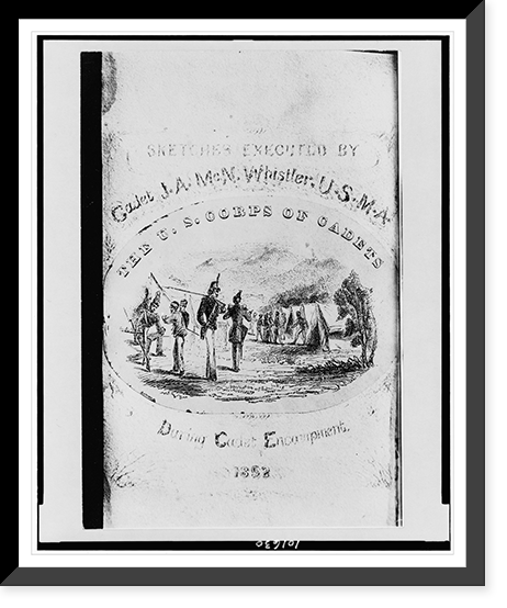 Sketches executed by Cadet J.A.McN. Whistler, U.S.M.A., The U.S. Corps of Cadets, during cadet encampment, 1852, Vintage Poster
