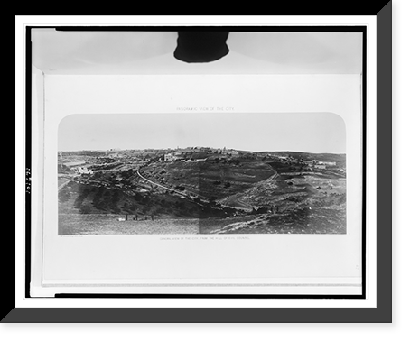 Panoramic view of the city. General view of the city, from the hill of Evil Counsel.McDonald, Sergt. R.E. photo, Historic Print