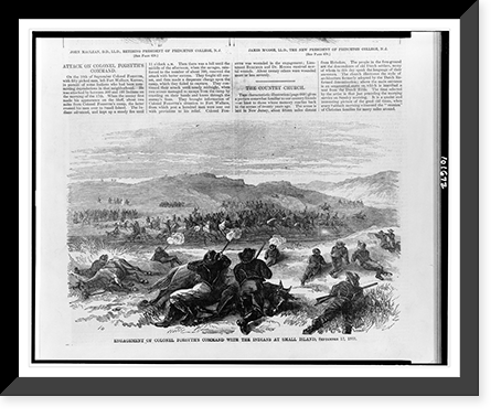 Engagement of Colonel Forsyth's command with the Indians at Small Island, September 17, 1868 Classic, Historic Reproduction