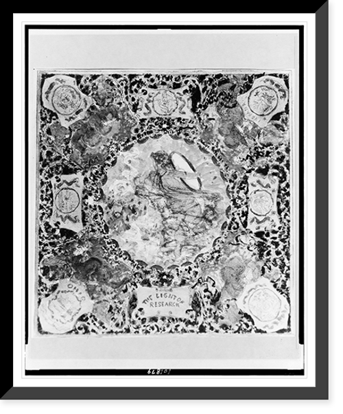 Historic Framed Print, The Light of Research,  17-7/8" x 21-7/8"