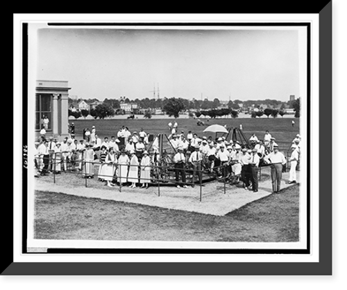 Historic Framed Print, Public golf links,  17-7/8" x 21-7/8"