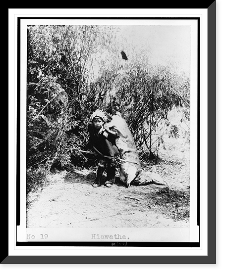 Hiawatha. As he bore the red deer homeward Classic, Historic Print