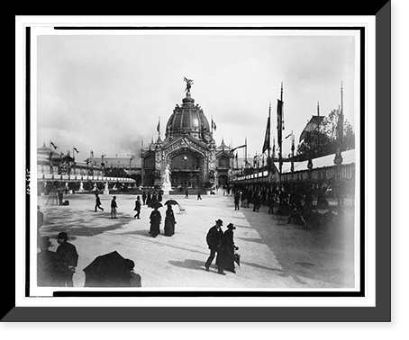 Historic Framed Print, [Central Dome, Paris Exposition, 1889] - 2,  17-7/8" x 21-7/8"