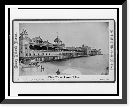 The New Iron Pier. Exterior view, Vintage Poster