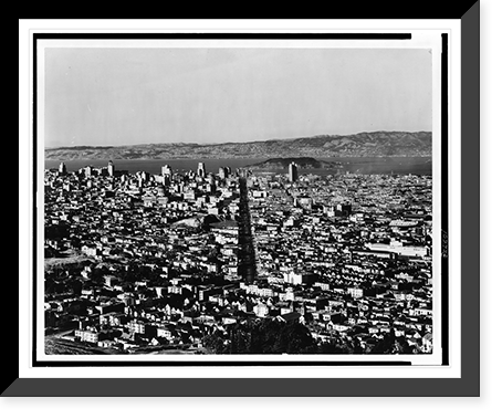 View from Twin Peaks, Aug. 1, 1929, Historic Reproduction