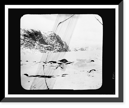 Snow covered plain and hills in the Arctic region, taken during Cook's expedition to the North Pole, Vintage Poster