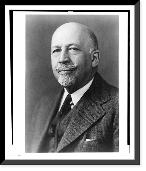 William E.B. Du Bois, head-and-shoulders portrait, facing left, Antique Print