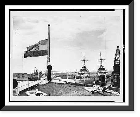 Indian Navy gets its first cruiser, Historic Print