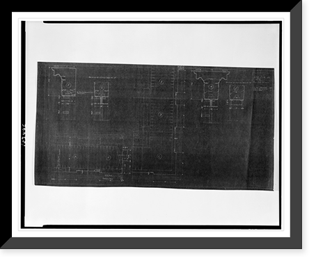 Two office buildings for B.F. Saul (15th Street, N.W., Washington, D.C.) Metalwork counter trim. Details.Dahlstrom Metallic Door Co., Jamestown, N.Y. - 2, Historic Reproduction
