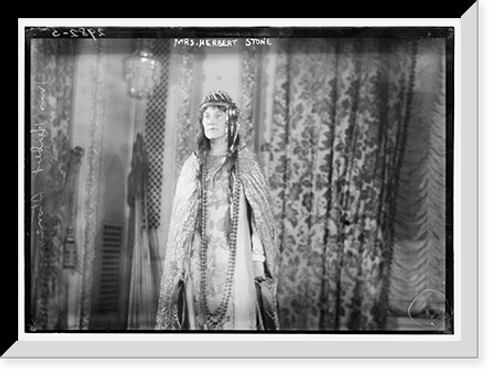 Historic Framed Print, Mrs. Herbert Stone,  17-7/8" x 21-7/8" Historic Framed Print, Mrs. Herbert Stone,  17-7/8" x 21-7/8"