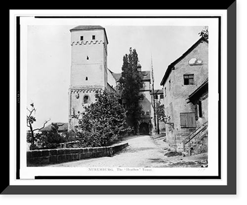 Historic Framed Print, Nuremburg. The heathen tower,  17-7/8" x 21-7/8"