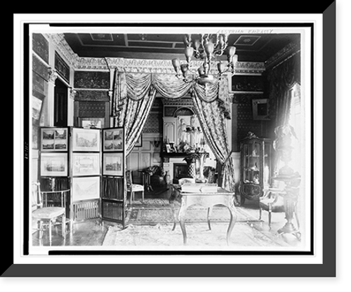 Historic Framed Print, [Interior view of Austrian Embassy, Washington, D.C.],  17-7/8" x 21-7/8"