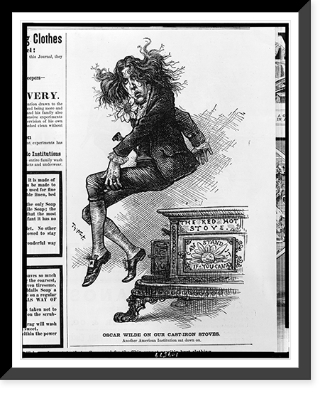 Historic Photo Print - Oscar Wilde on our cast-iron stoves